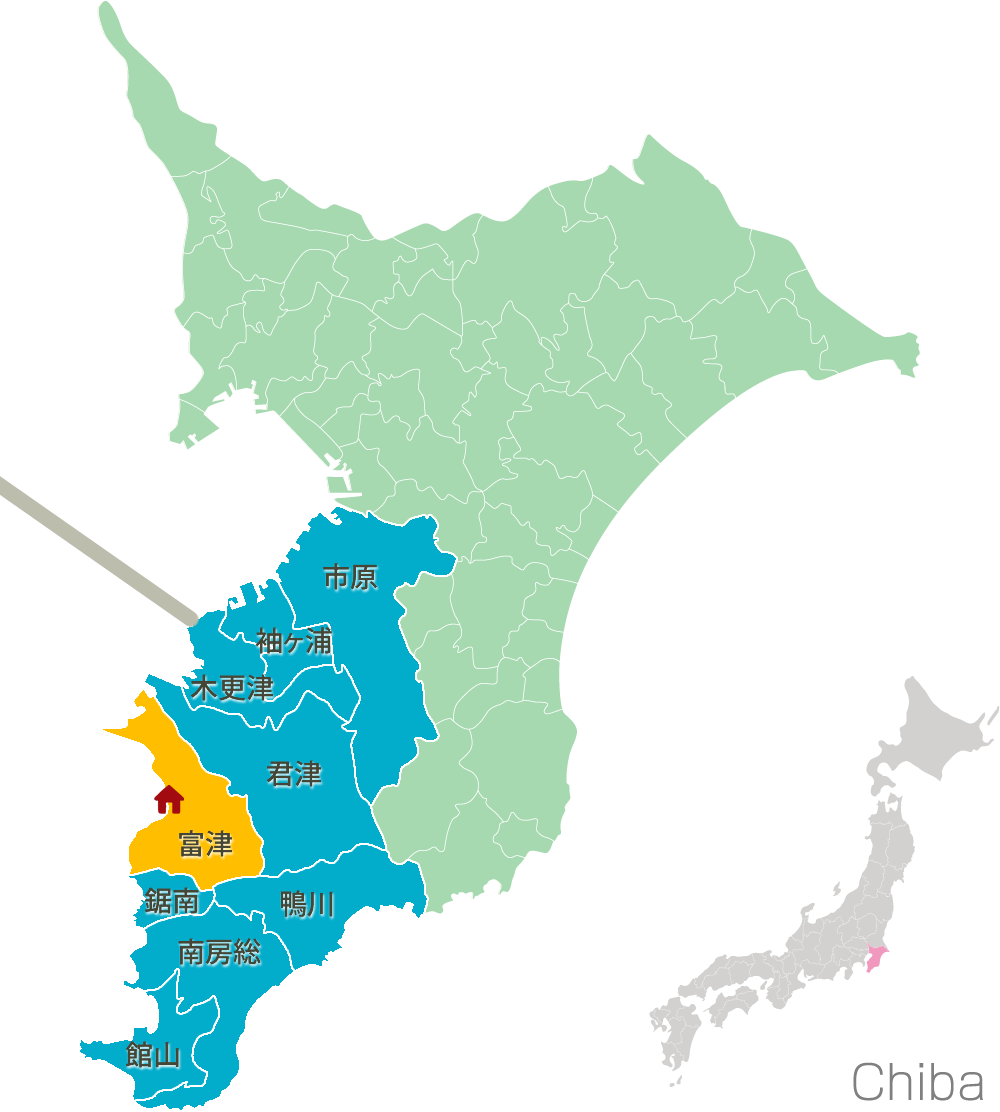 千葉県・房総地図