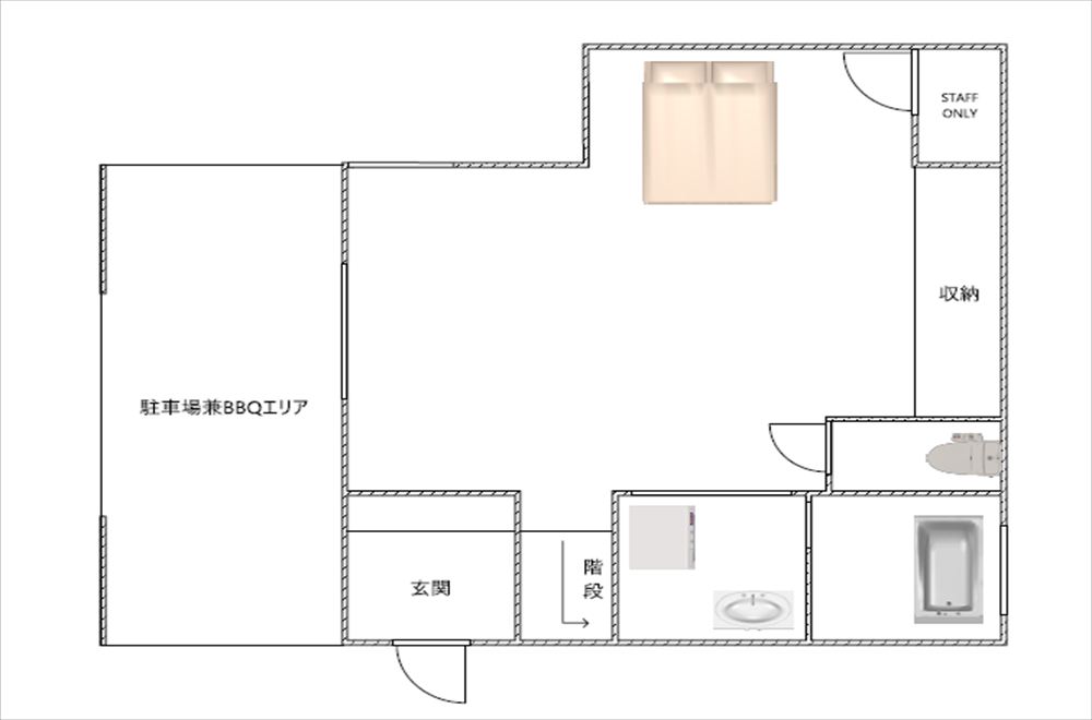 1F 間取り図