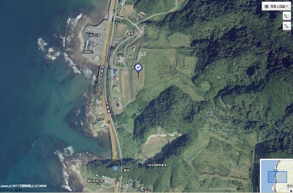 高台から海と富士山を一望