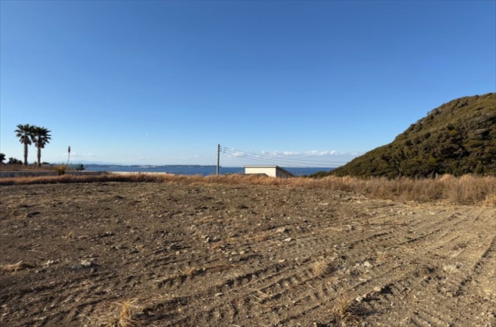 高台から海と富士山を一望